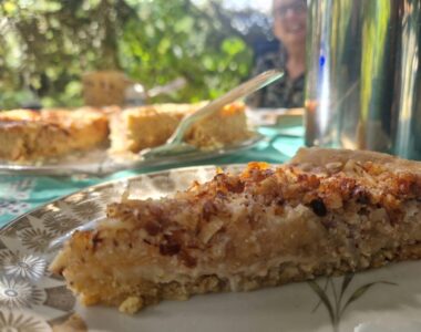 Apfelkuchen mit Haferflockenboden